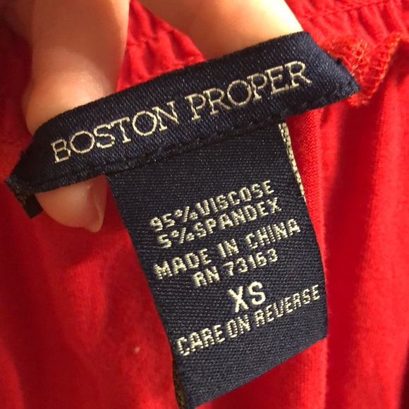 Boston Proper Red Ruffled Blouse👗 - Picture 5 of 5